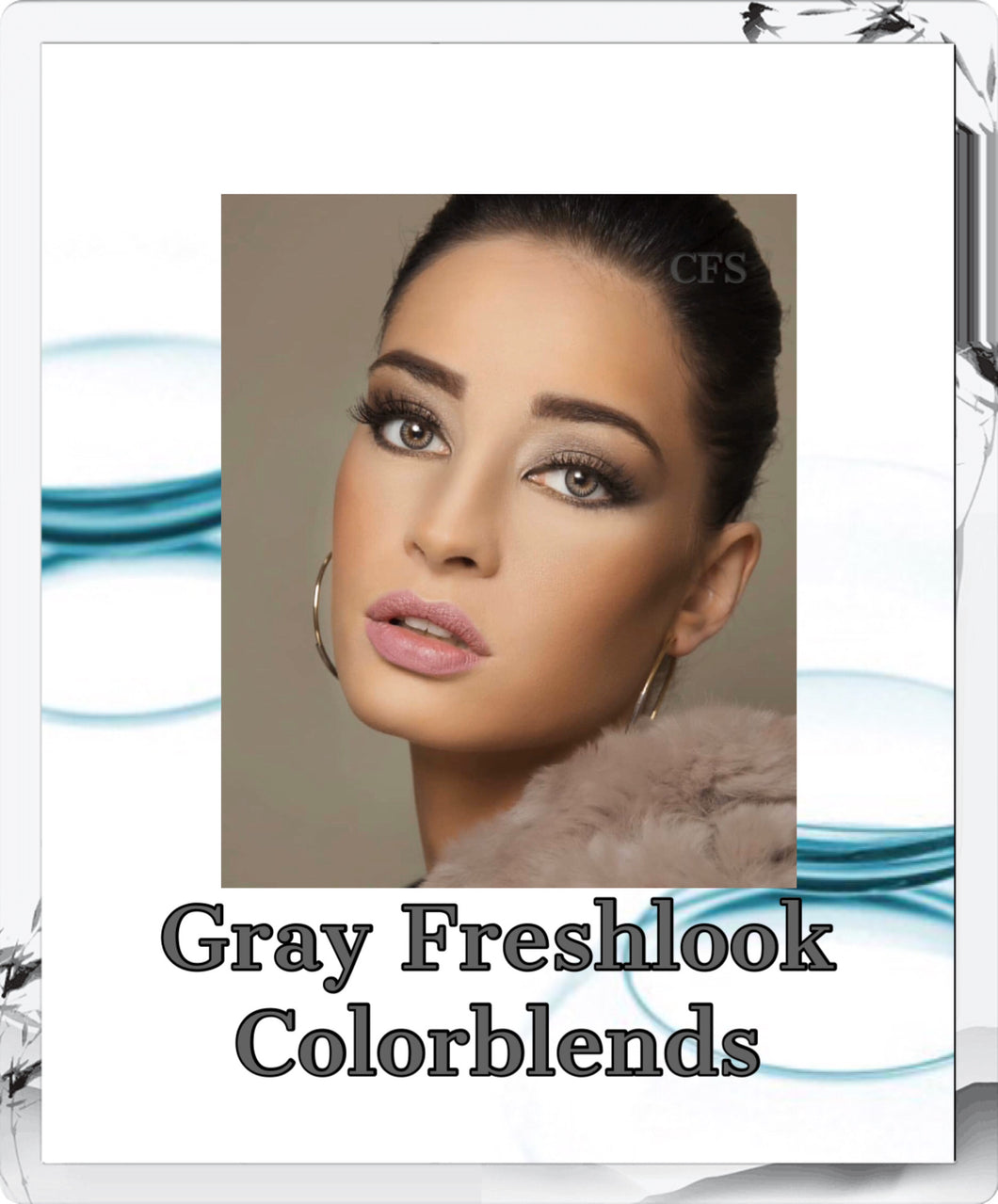 Gray Freshlook Colorblends Colored Contact Lenses