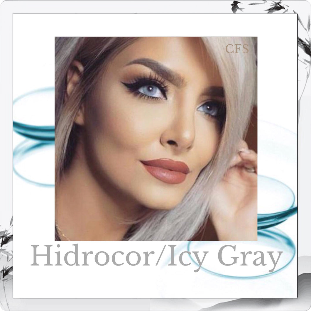 FreshGo Hidrocor Icy Gray Contact Lenses - Fashion For Your Eyes by Couture Fashion Source