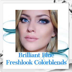 Brilliant Blue Freshlook Colorblends Colored Contact Lenses